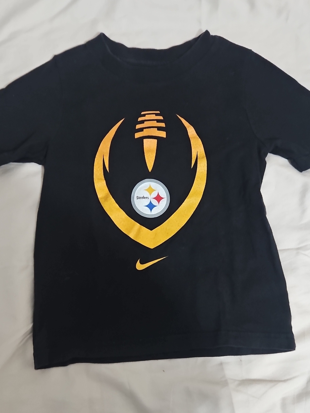 Nike Toddler Black and Gold Steelers Graphic Tee